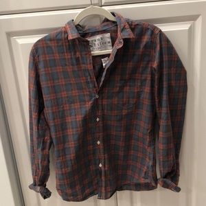 Plaid button down shirt